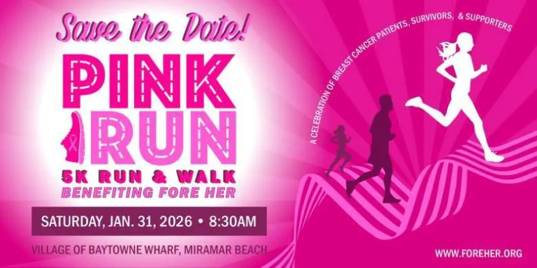 Fore Her Pink Run Returns to Baytowne Wharf Jan 31