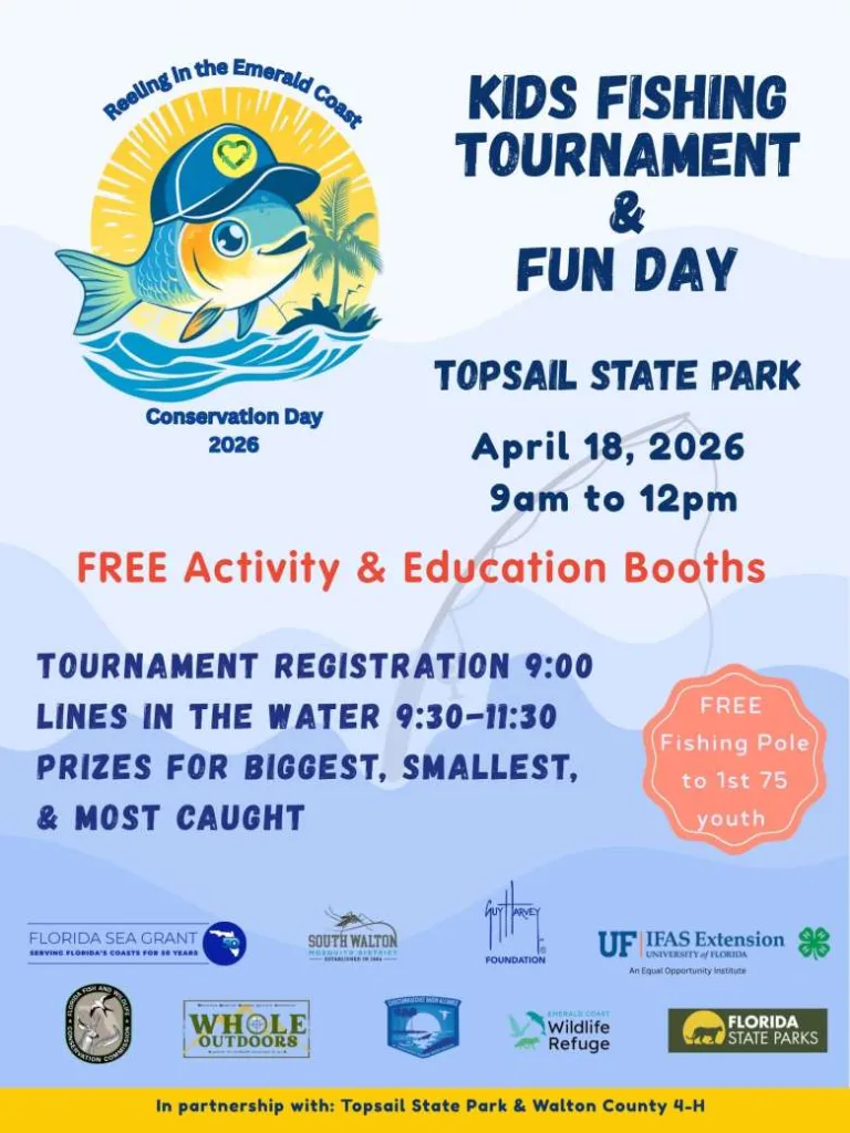 Kids Fishing Tournament & Fun Day at Topsail Hill Preserve State Park April 18