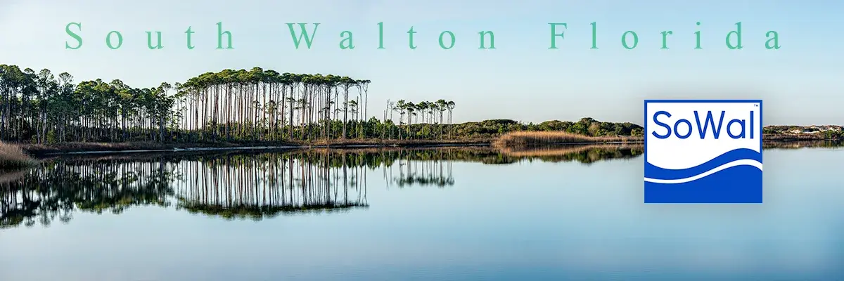South Walton shoreline at sunset