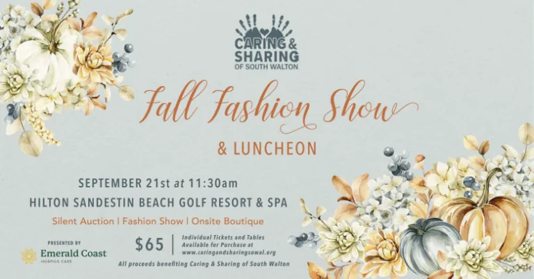 Caring & Sharing Of South Walton Fall Fashion Show At Hilton Sandestin Sep 21